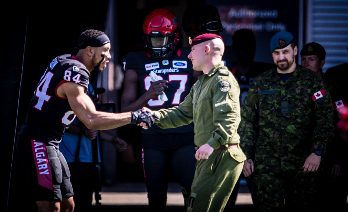 ATB and Calgary Stampeders Donate to AB Military Community Image